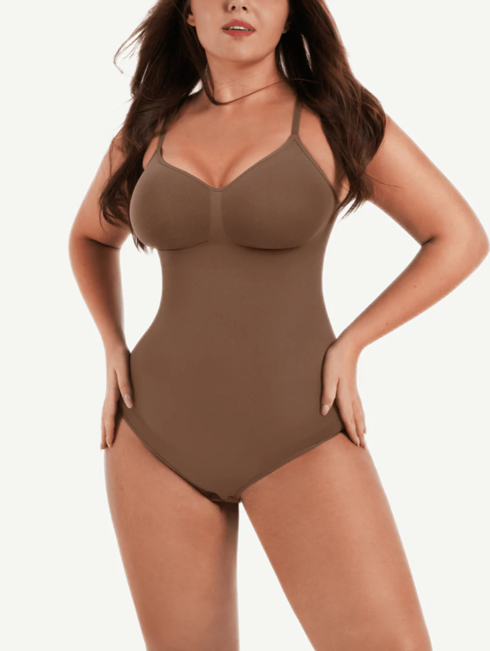 BARELY THERE THONG BODYSUIT - MOCHA