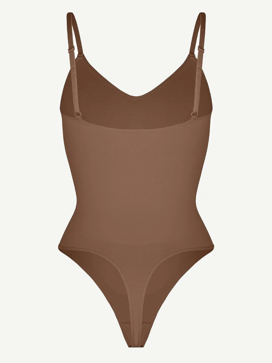 BARELY THERE THONG BODYSUIT - MOCHA