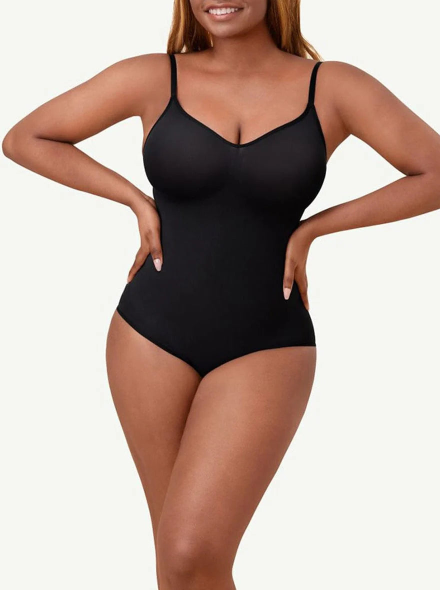 BARELY THERE PANTY BODYSUIT - BLACK