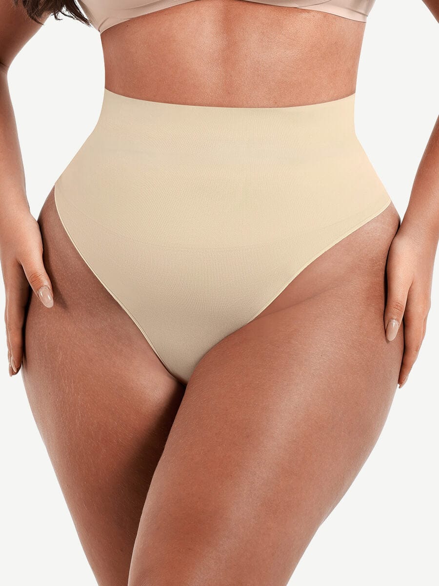 MID WAIST THONG - SAND