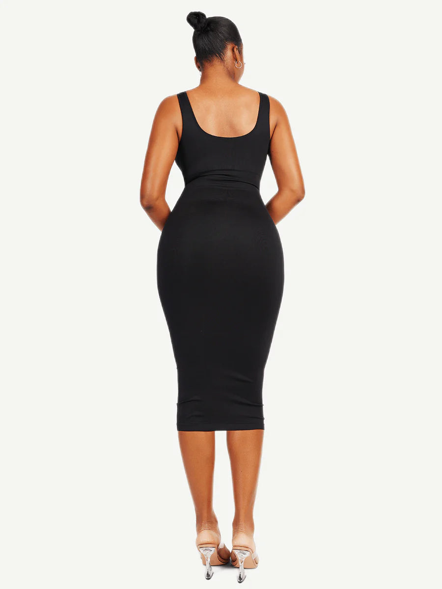 U-Back Shaper Dress - Black