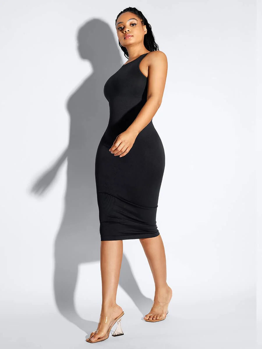 U-Back Shaper Dress - Black